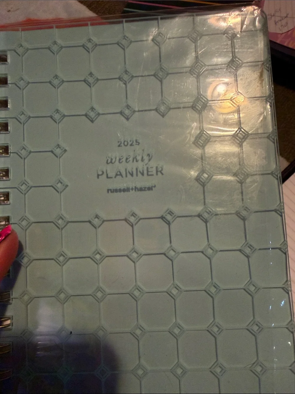 Russell+Hazel Mint Green Weekly Planner